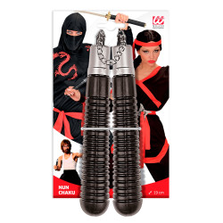 Čierne plastové nunchaky